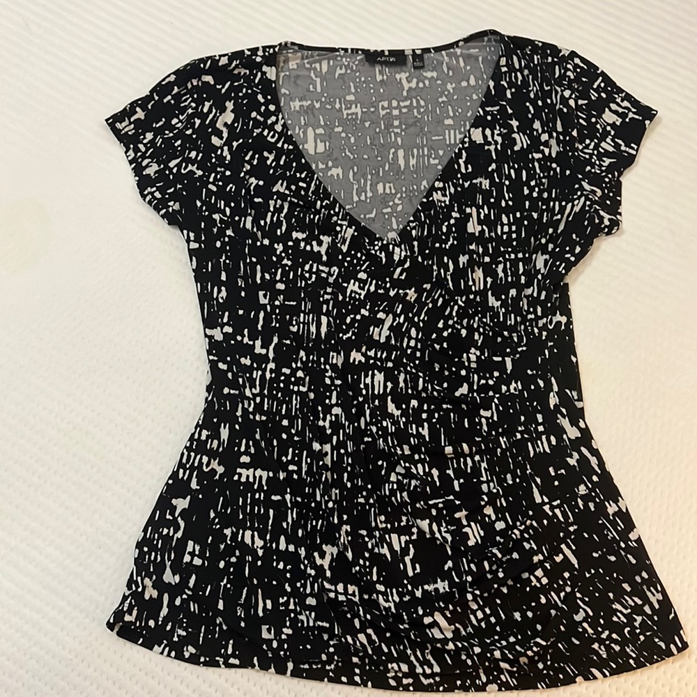 Flattering wrap blouse